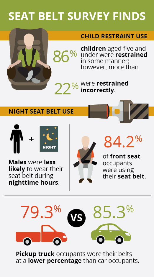 Texas Children and Nighttime Drivers/Passengers at Higher Risk Seat Belt Survey Finds
