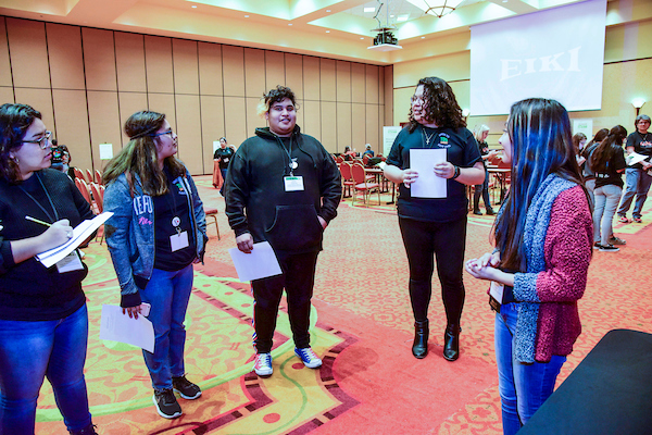 Students discussing at 2019 TDS Summit